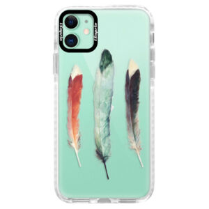 Silikónové puzdro Bumper iSaprio - Three Feathers - iPhone 11