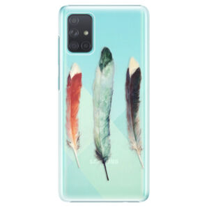 Plastové puzdro iSaprio - Three Feathers - Samsung Galaxy A71