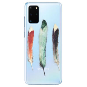 Plastové puzdro iSaprio - Three Feathers - Samsung Galaxy S20+