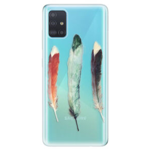Odolné silikónové puzdro iSaprio - Three Feathers - Samsung Galaxy A51