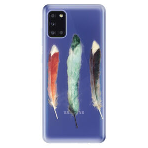 Odolné silikónové puzdro iSaprio - Three Feathers - Samsung Galaxy A31