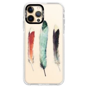Silikónové puzdro Bumper iSaprio - Three Feathers - iPhone 12 Pro Max