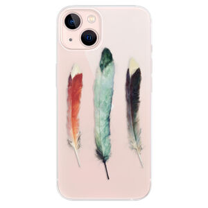 Odolné silikónové puzdro iSaprio - Three Feathers - iPhone 13