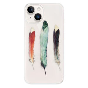 Odolné silikónové puzdro iSaprio - Three Feathers - iPhone 15