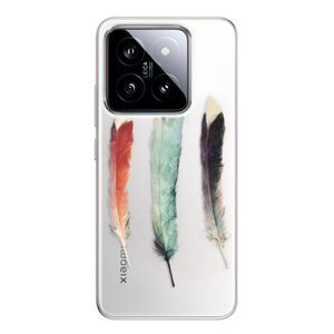 Odolné silikónové puzdro iSaprio - Three Feathers - Xiaomi 14
