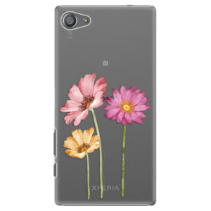 Plastové puzdro iSaprio - Three Flowers - Sony Xperia Z5 Compact