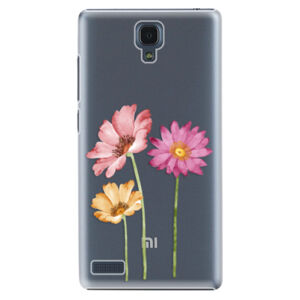 Plastové puzdro iSaprio - Three Flowers - Xiaomi Redmi Note
