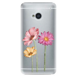 Plastové puzdro iSaprio - Three Flowers - HTC One M7