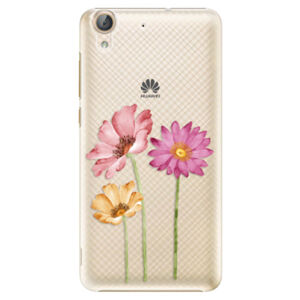 Plastové puzdro iSaprio - Three Flowers - Huawei Y6 II