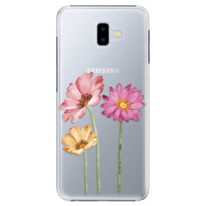 Plastové puzdro iSaprio - Three Flowers - Samsung Galaxy J6+
