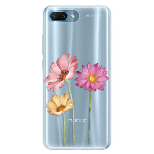 Silikónové puzdro iSaprio - Three Flowers - Huawei Honor 10