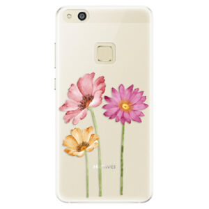 Silikónové puzdro iSaprio - Three Flowers - Huawei P10 Lite