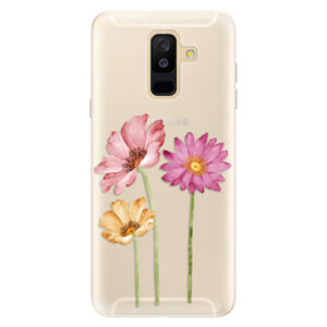 Silikónové puzdro iSaprio - Three Flowers - Samsung Galaxy A6+