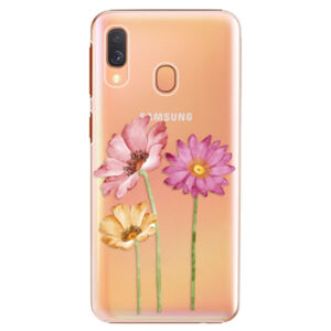 Plastové puzdro iSaprio - Three Flowers - Samsung Galaxy A40