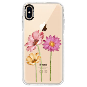 Silikónové púzdro Bumper iSaprio - Three Flowers - iPhone XS Max