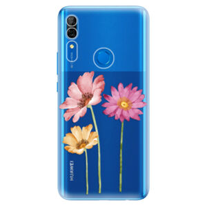 Odolné silikónové puzdro iSaprio - Three Flowers - Huawei P Smart Z