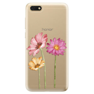 Odolné silikónové puzdro iSaprio - Three Flowers - Huawei Honor 7S