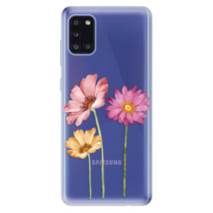 Odolné silikónové puzdro iSaprio - Three Flowers - Samsung Galaxy A31