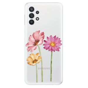 Odolné silikónové puzdro iSaprio - Three Flowers - Samsung Galaxy A32 5G