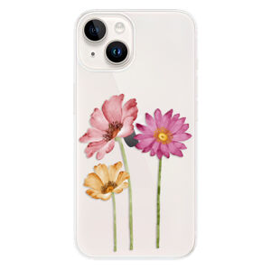 Odolné silikónové puzdro iSaprio - Three Flowers - iPhone 15