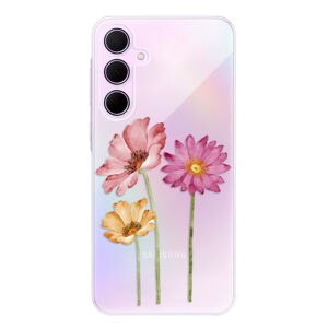 Odolné silikónové puzdro iSaprio - Three Flowers - Samsung Galaxy A55 5G