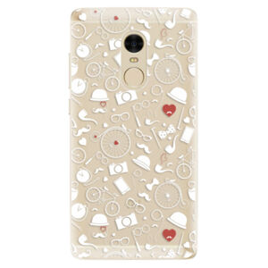 Odolné silikónové puzdro iSaprio - Vintage Pattern 01 - white - Xiaomi Redmi Note 4