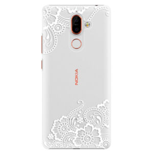 Plastové puzdro iSaprio - White Lace 02 - Nokia 7 Plus