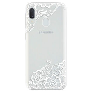 Plastové puzdro iSaprio - White Lace 02 - Samsung Galaxy A20e