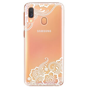 Plastové puzdro iSaprio - White Lace 02 - Samsung Galaxy A40