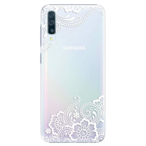 Plastové puzdro iSaprio - White Lace 02 - Samsung Galaxy A50