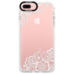 Silikónové púzdro Bumper iSaprio - White Lace 02 - iPhone 7 Plus