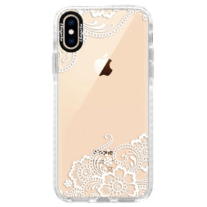 Silikónové púzdro Bumper iSaprio - White Lace 02 - iPhone XS