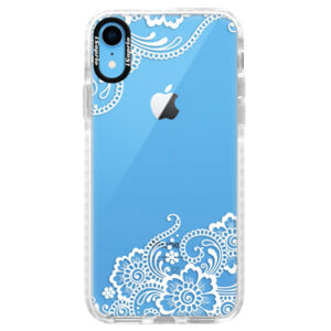 Silikónové púzdro Bumper iSaprio - White Lace 02 - iPhone XR