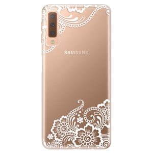 Odolné silikónové puzdro iSaprio - White Lace 02 - Samsung Galaxy A7 (2018)
