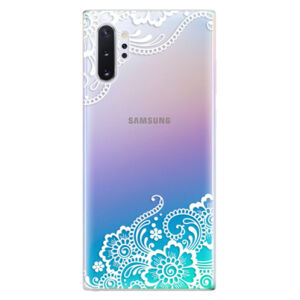 Odolné silikónové puzdro iSaprio - White Lace 02 - Samsung Galaxy Note 10+