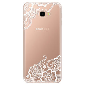 Odolné silikónové puzdro iSaprio - White Lace 02 - Samsung Galaxy J4+