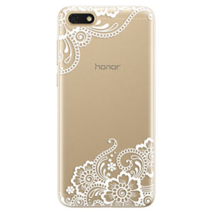 Odolné silikónové puzdro iSaprio - White Lace 02 - Huawei Honor 7S