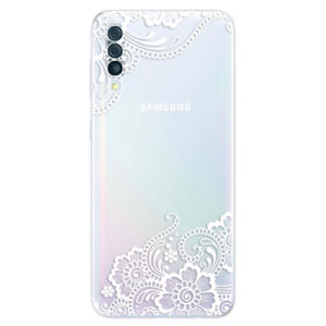 Odolné silikónové puzdro iSaprio - White Lace 02 - Samsung Galaxy A50