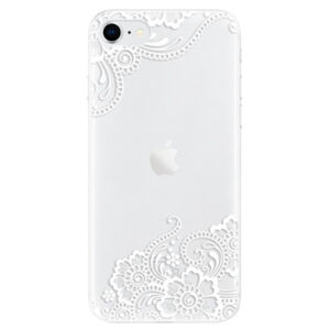 Odolné silikónové puzdro iSaprio - White Lace 02 - iPhone SE 2020