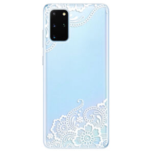 Odolné silikónové puzdro iSaprio - White Lace 02 - Samsung Galaxy S20+