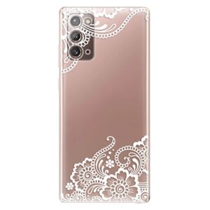 Odolné silikónové puzdro iSaprio - White Lace 02 - Samsung Galaxy Note 20