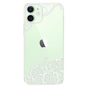 Plastové puzdro iSaprio - White Lace 02 - iPhone 12 mini