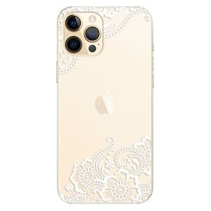 Plastové puzdro iSaprio - White Lace 02 - iPhone 12 Pro