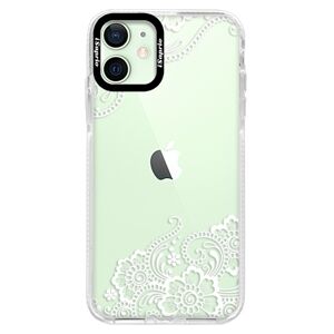 Silikónové puzdro Bumper iSaprio - White Lace 02 - iPhone 12