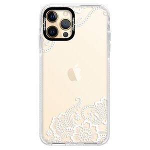Silikónové puzdro Bumper iSaprio - White Lace 02 - iPhone 12 Pro Max