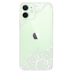 Odolné silikónové puzdro iSaprio - White Lace 02 - iPhone 12