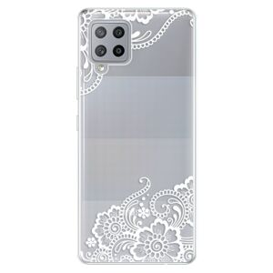 Odolné silikónové puzdro iSaprio - White Lace 02 - Samsung Galaxy A42