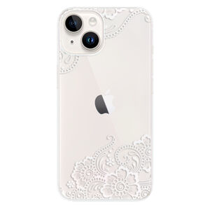 Odolné silikónové puzdro iSaprio - White Lace 02 - iPhone 15