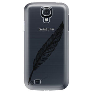 Plastové puzdro iSaprio - Writing By Feather - black - Samsung Galaxy S4