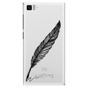 Plastové puzdro iSaprio - Writing By Feather - black - Xiaomi Mi3